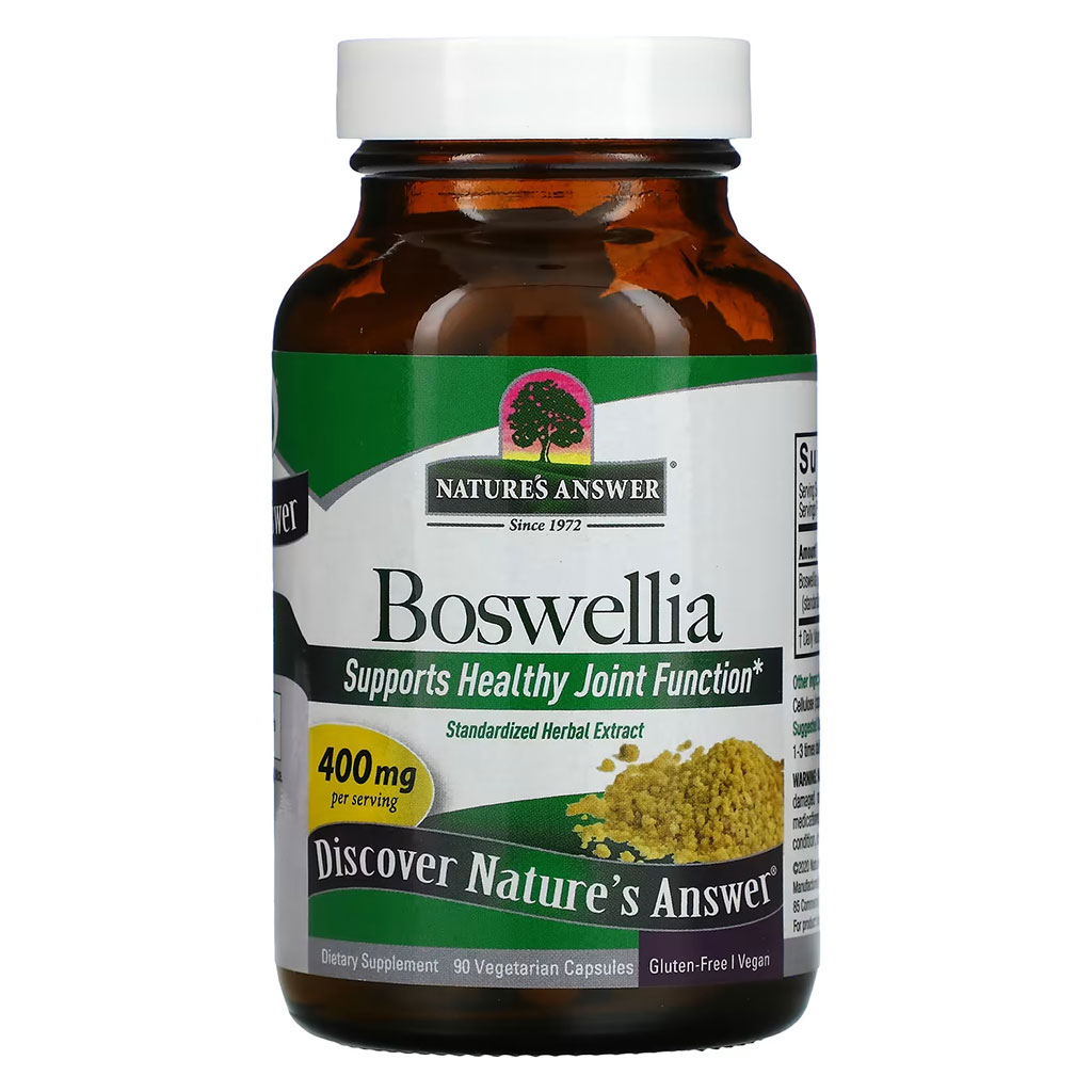 Nature's Answer Boswellia Resin Extract Standardized 400 mg Vegetarian Capsules 90's
