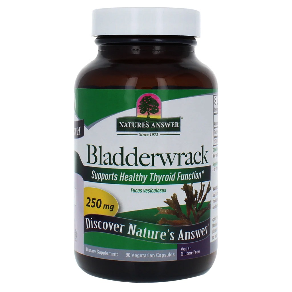 Nature's Answer Bladderwrack 250 mg Vegetarian Capsules 90's