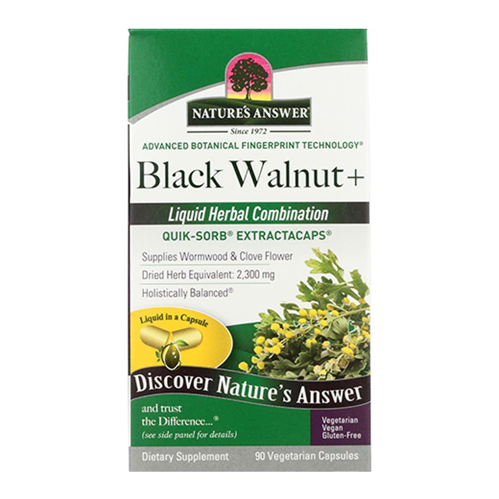 Nature's Answer Black Walnut + Vegetarian Capsules 90's