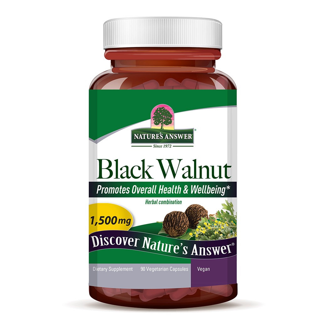 Nature's Answer Black Walnut Complex 1500 mg Vegetarian Capsules 90's