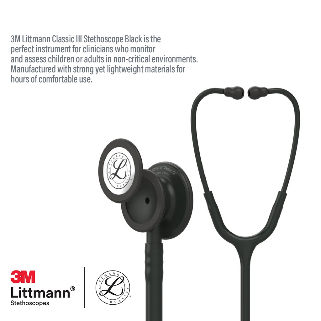 3M Littmann Classic III Stethoscope Black 5803