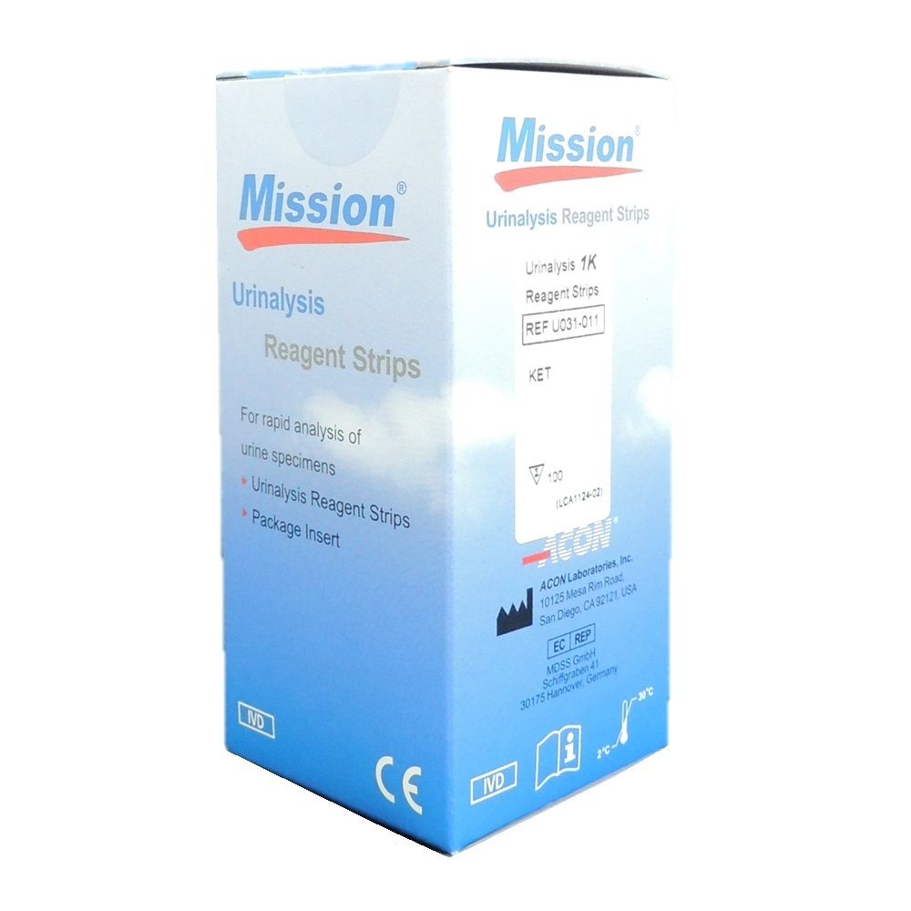 Mission Urinalysis Reagent Strips 100's