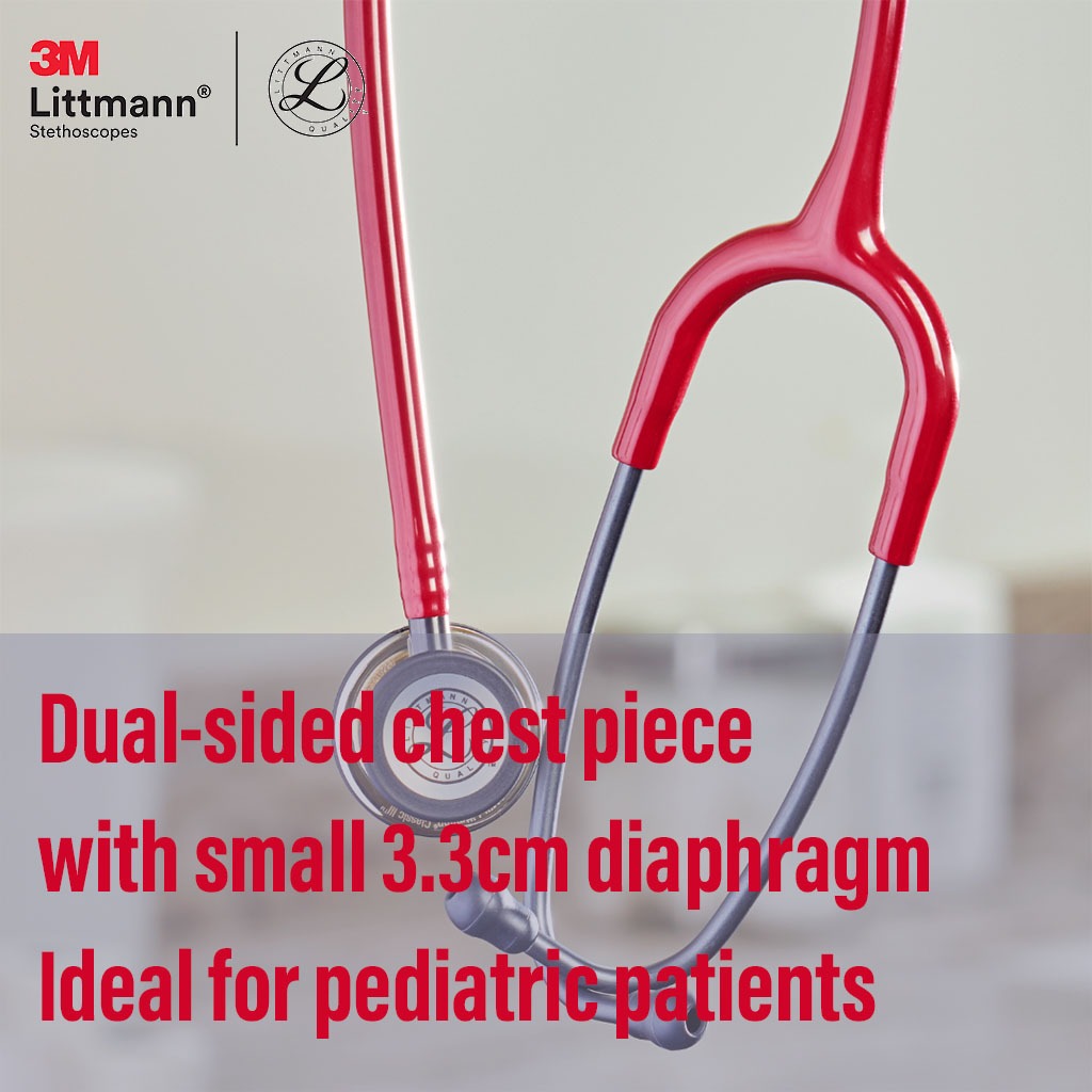 3M Littmann Classic II Paediatric Stethoscope Red