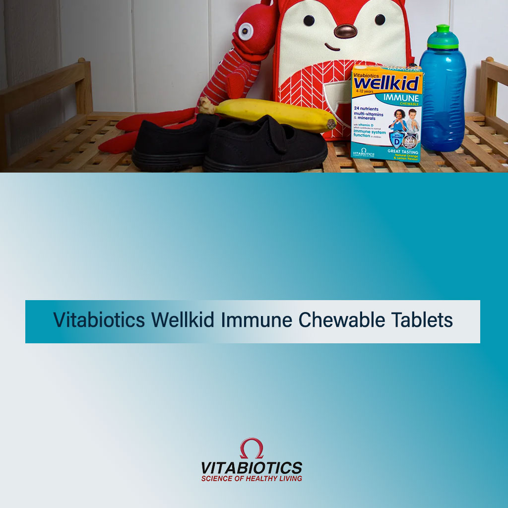 Vitabiotics Wellkid Immune Chewable Tablets With Multivitamins & Minerals For Kid's Immune Support, Pack of 30's
