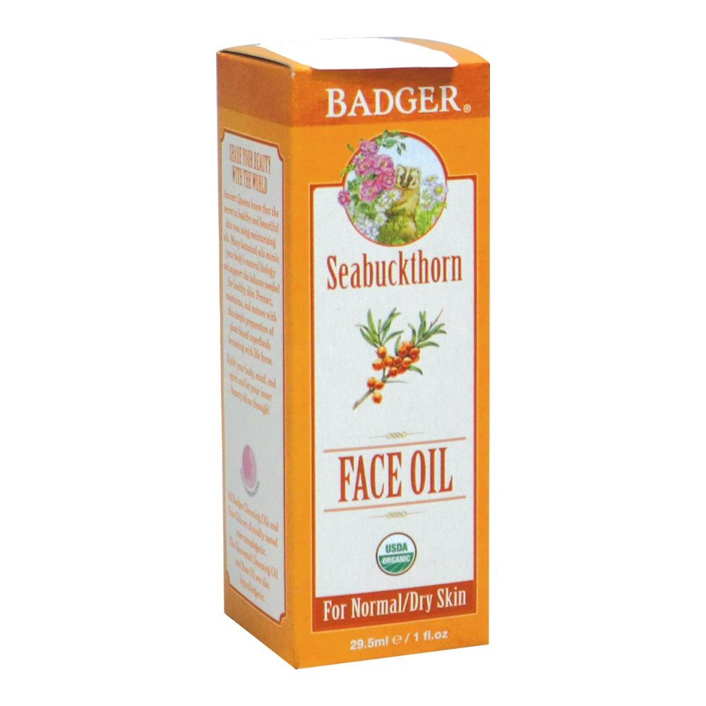 Badger Seabuckthorn Face Oil 29.5 mL, 1 fl.oz