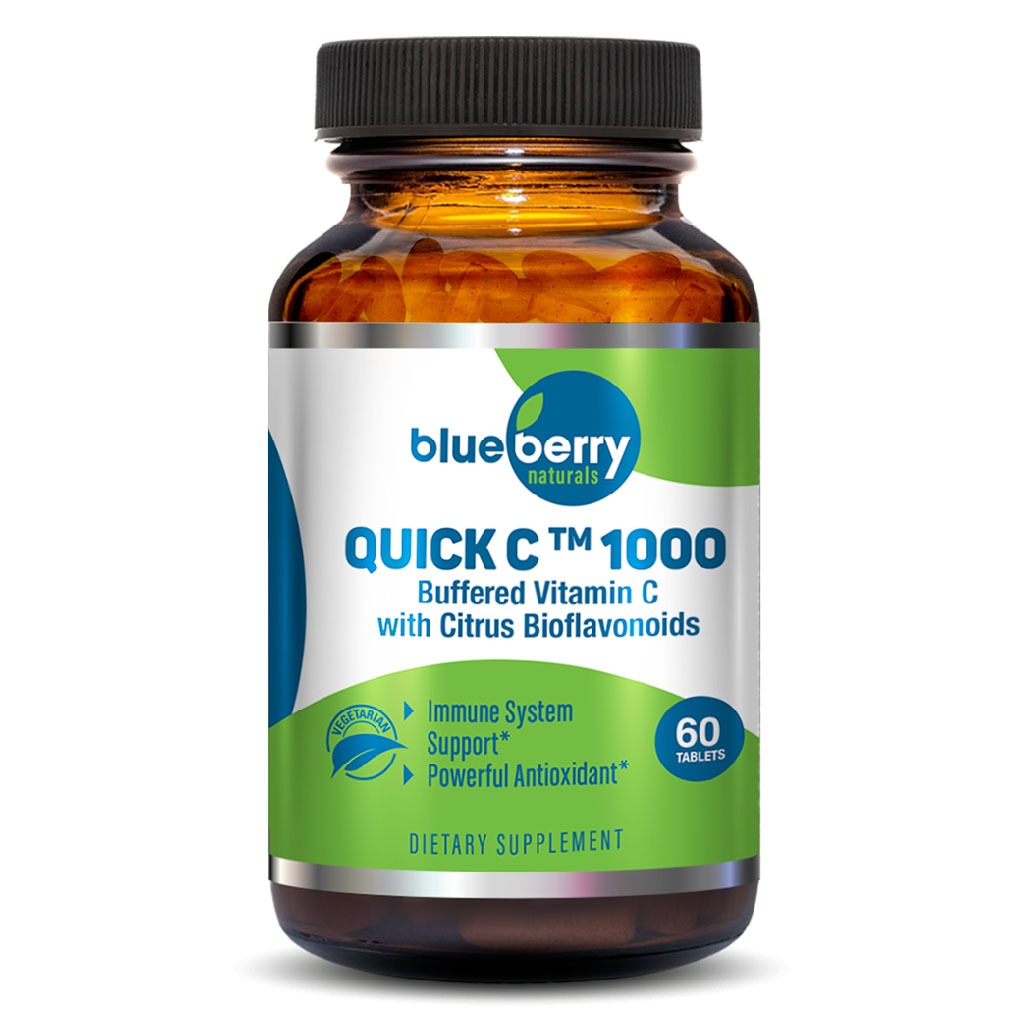 Blueberry Naturals Buffered Quick C 1000 mg Tablets 60's B0135