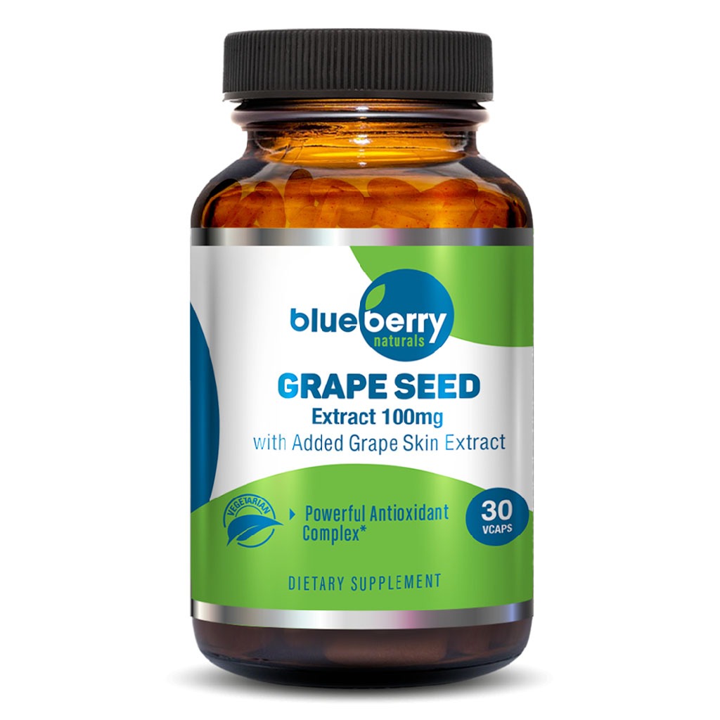 Blueberry Naturals Grape Seed Extract 100 mg Vegetarian Capsules 30's B0159