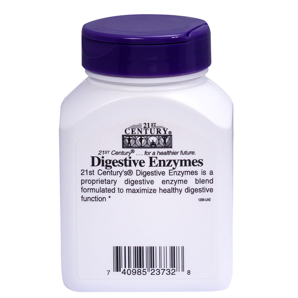 21st Century Digestive Enzymes Capsules For Healthy Digestive Function, Pack of 30's