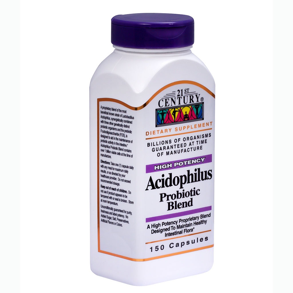 21st Century High Potency Acidophilus Probiotic Blend Capsules 150's