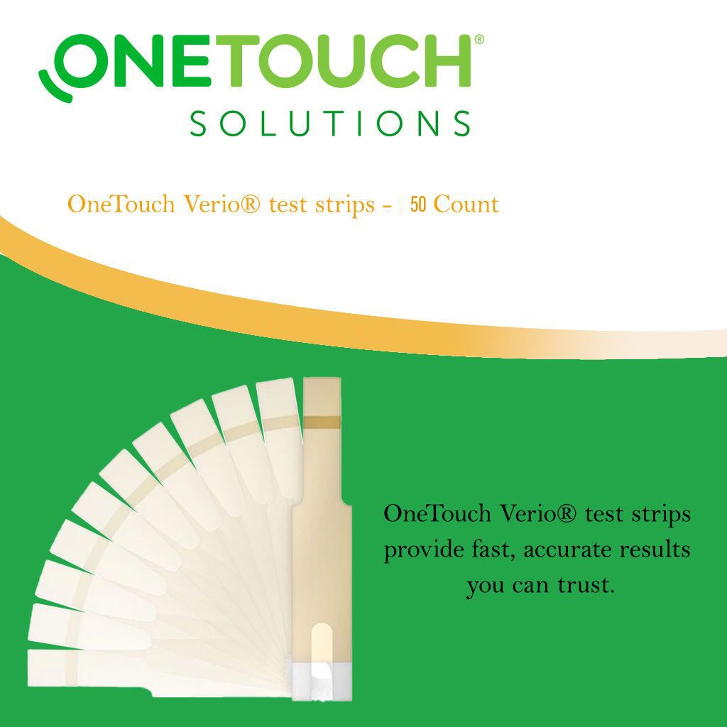 OneTouch Verio Reflect Blood Glucose Monitoring System + OneTouch Verio Test Strips 50's + OneTouch Delica Plus Lancets 100's Offer Pack
