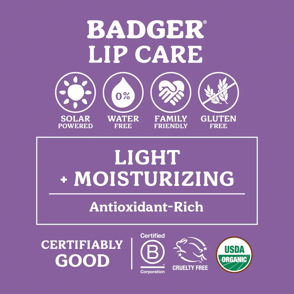 Badger Unscented Lip Balm 4.2 g 22550
