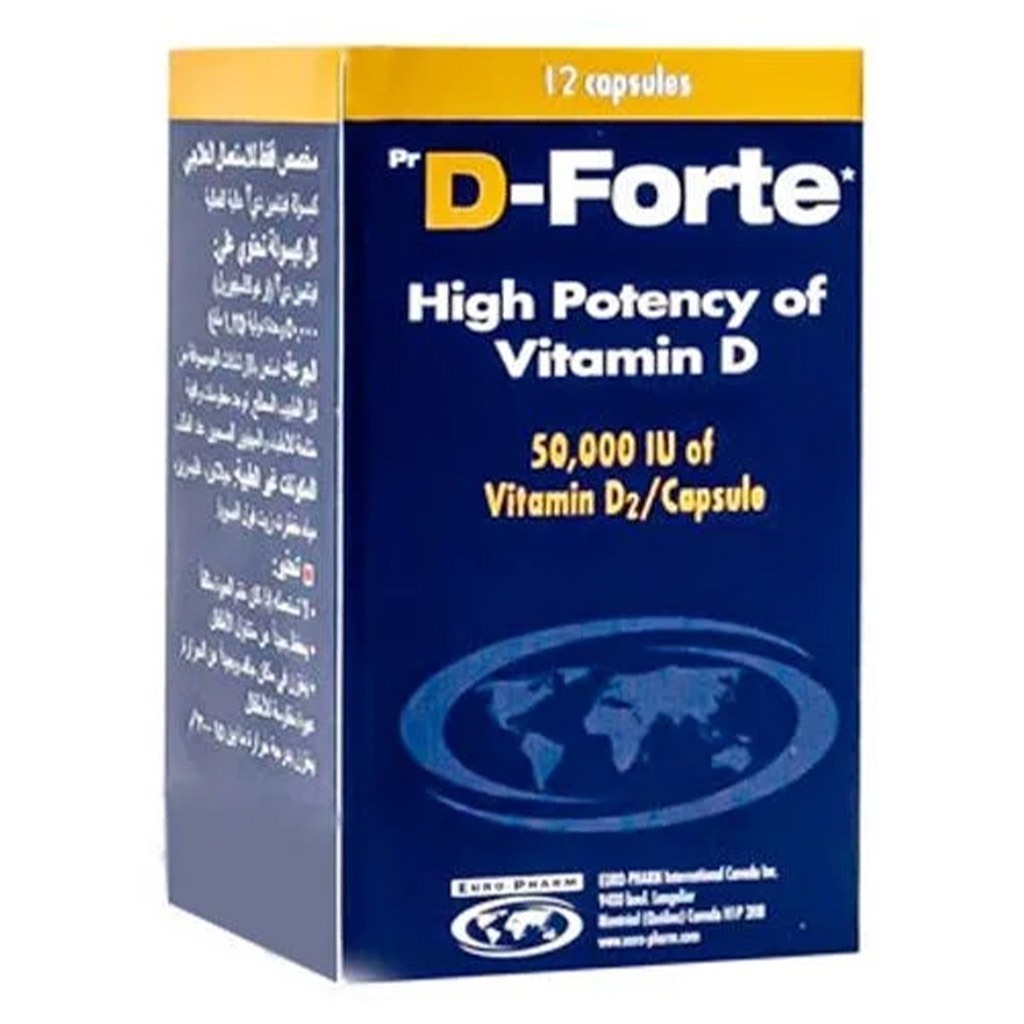 D-Forte Vitamin D2 50,000IU Capsule 12's