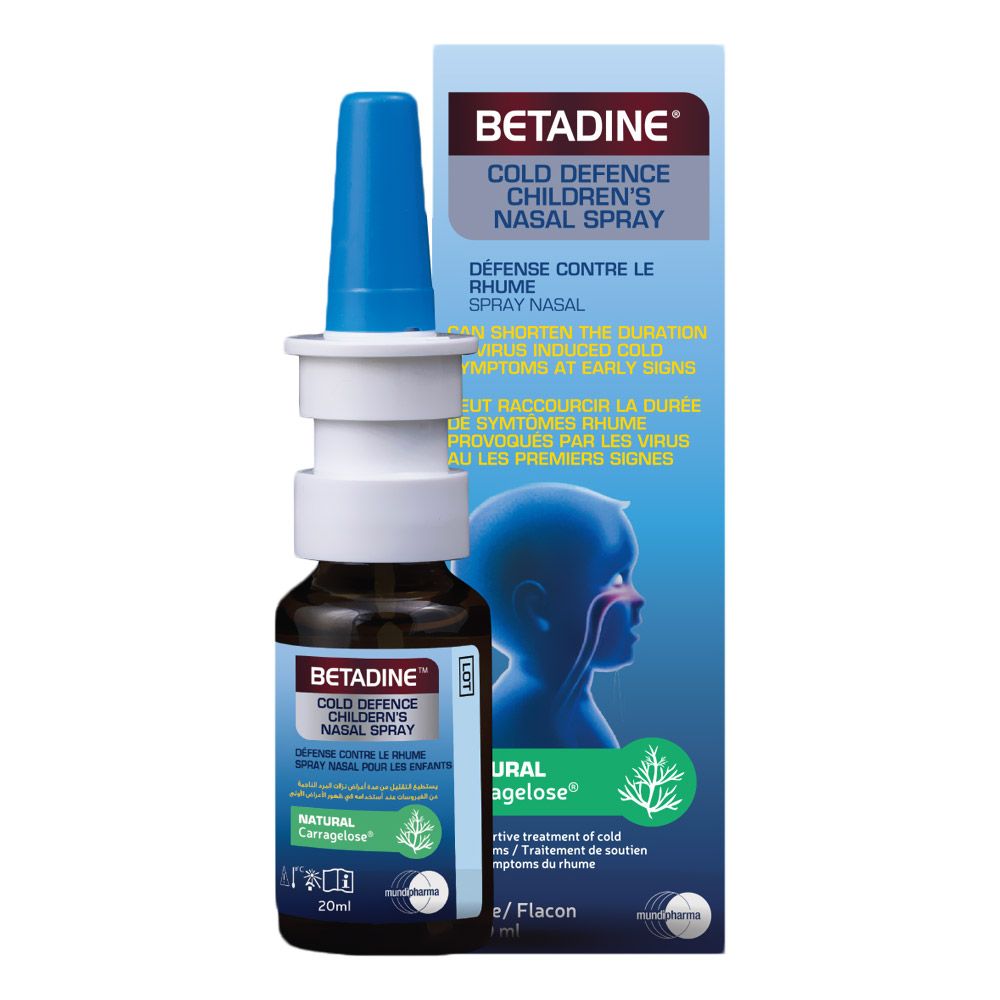 Betadine Cold Defense Children's Nasal Spray 20 mL