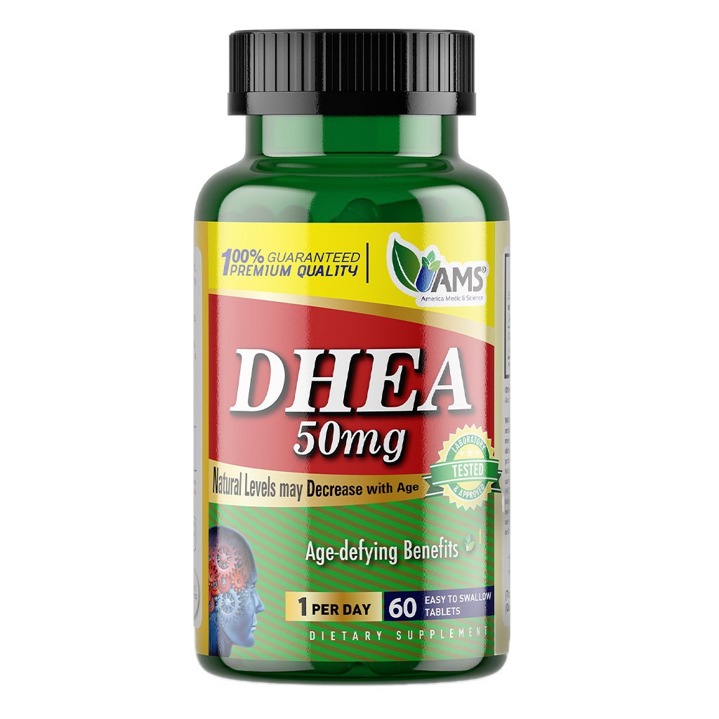 AMS DHEA 50 mg Tablets For Fertility Support, Pack of 60's