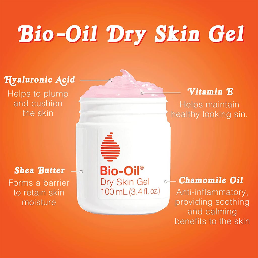 Bio-Oil Dry Skin Moisturiser Gel For Hydrating Dry And Sensitive Skin 100ml
