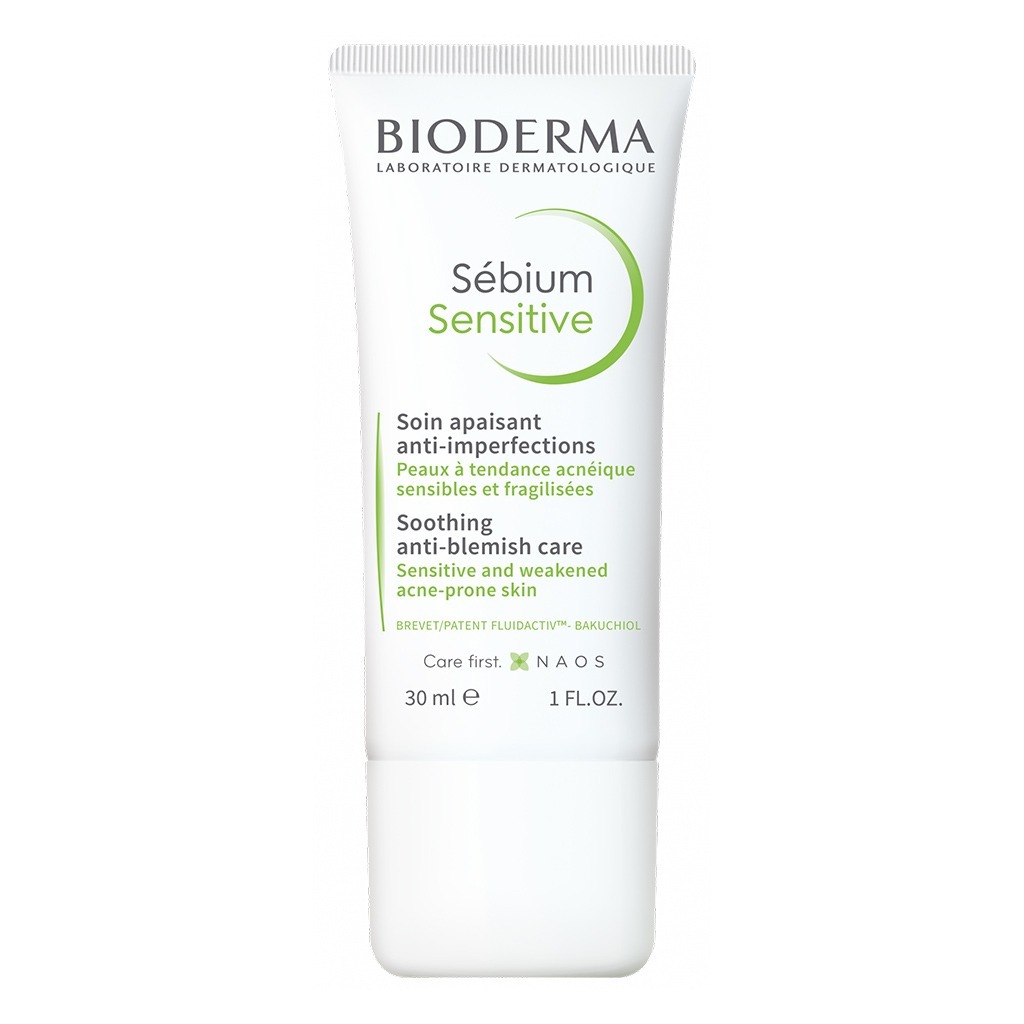 Bioderma Sebium Sensitive Soothing Anti-Blemish Care For Sensitive Acne-Prone Skin 30 mL