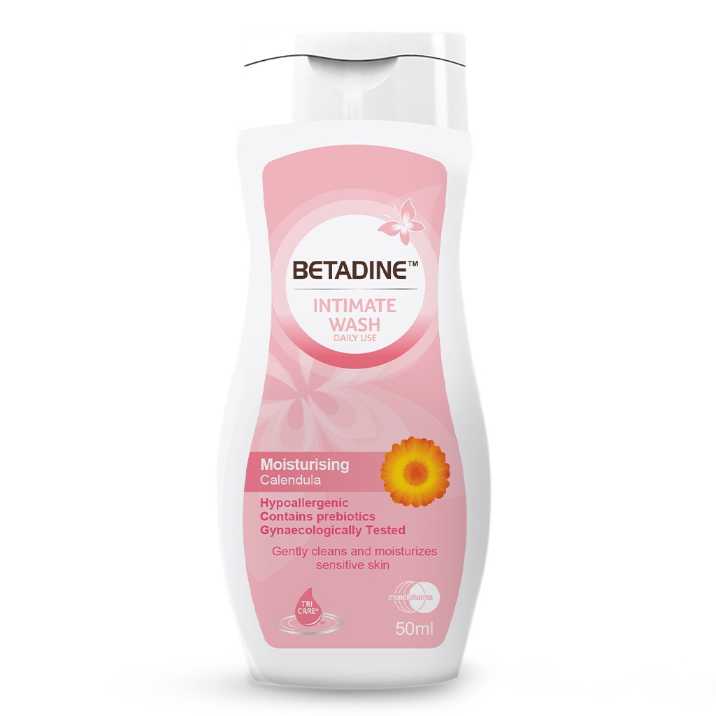 Betadine Daily Use Feminine Intimate Wash, Moisturizing Calendula 50ml