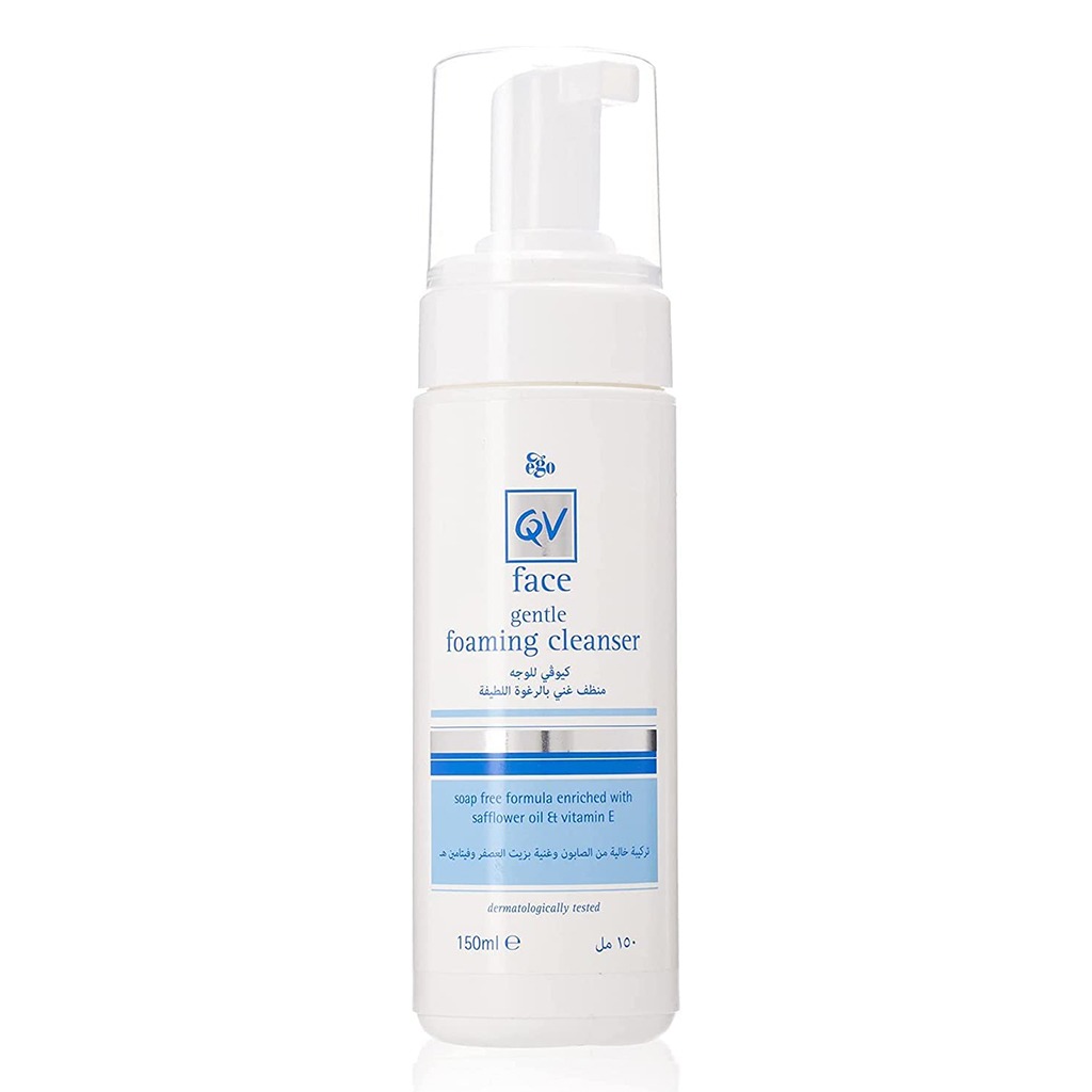 Ego QV Face Gentle Foaming Cleanser, Makeup Remover 150ml