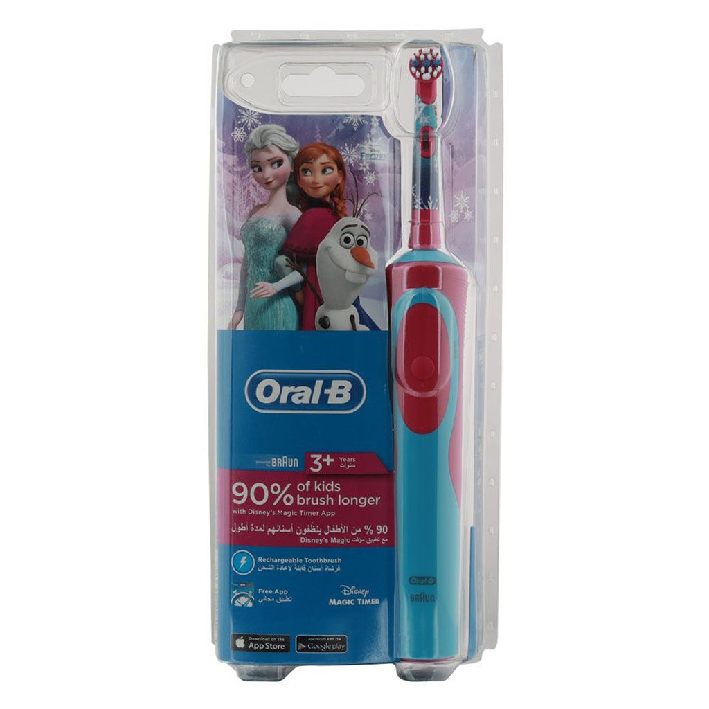 Braun Oral B Vitality Rechargeable Kids Frozen Toothbrush D1