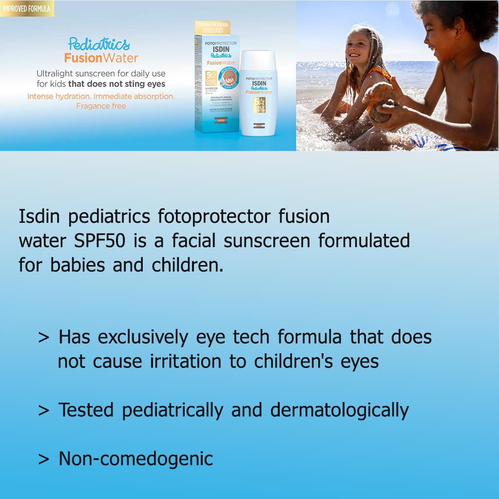 Isdin Fotoprotector Pediatrics Fusion Water SPF50+ 50 mL
