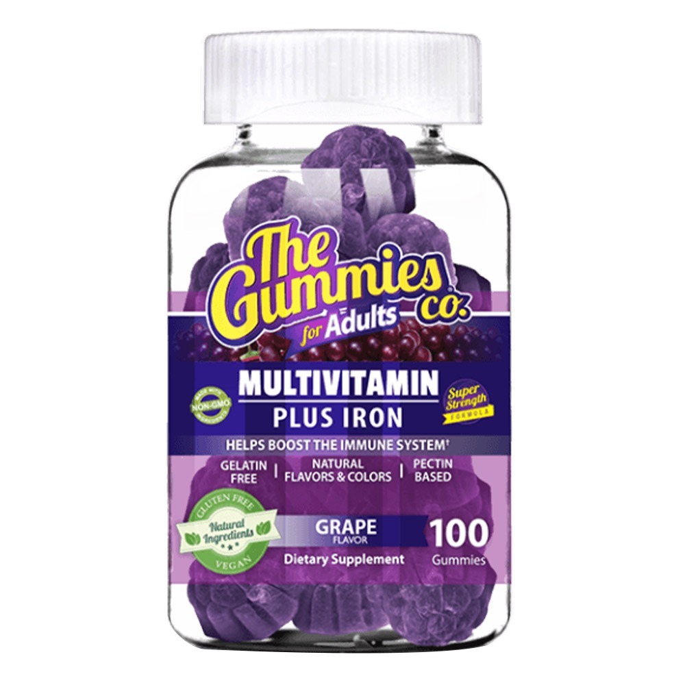 The Gummies Co. For Adults Multivitamin + Iron Gummies  100's