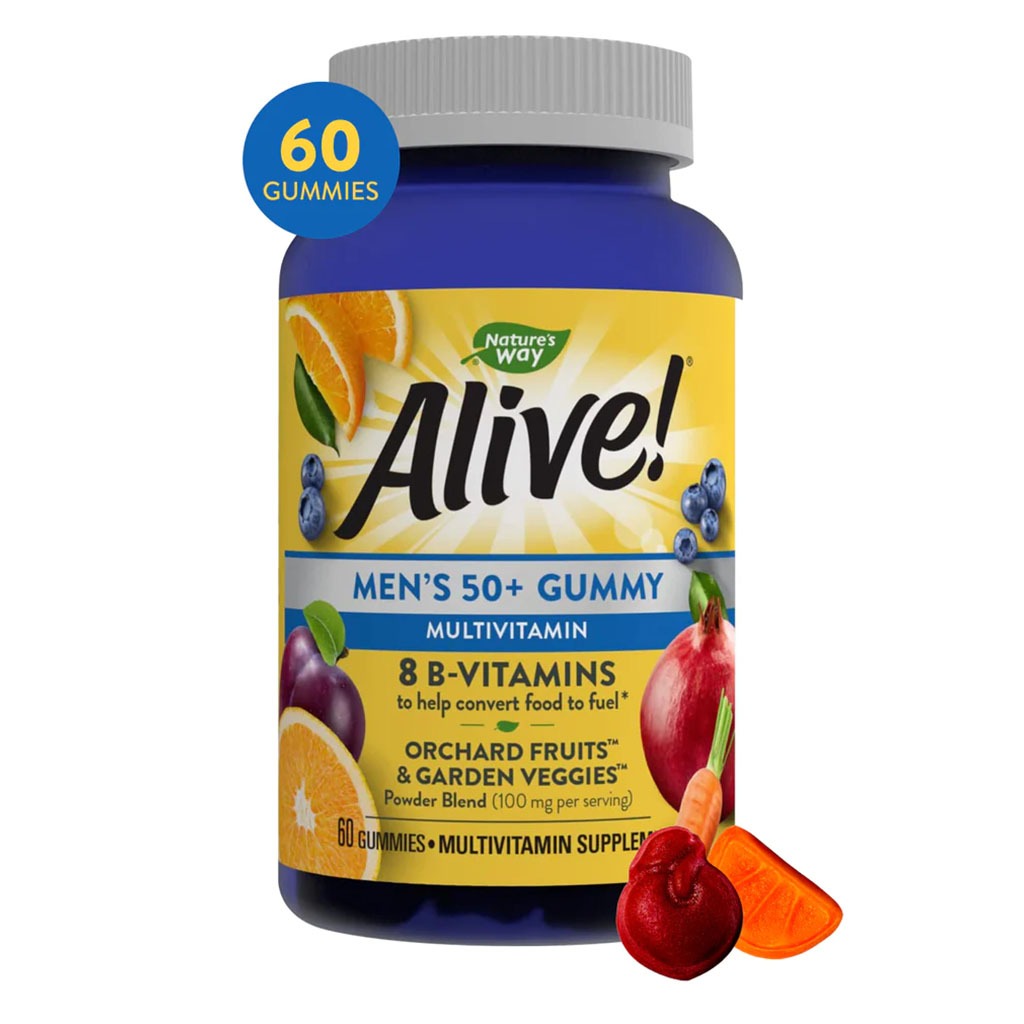 Alive Mens 50+ Vitamin Gummy 60's