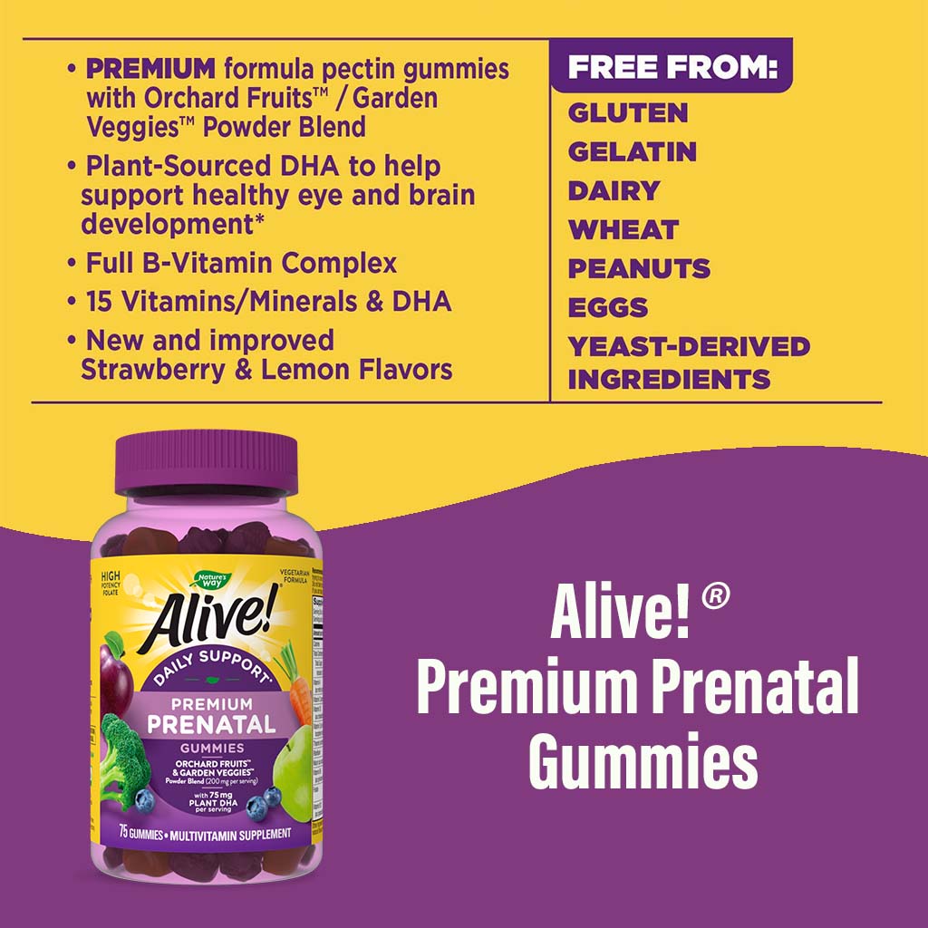 Alive Prenatal Multivitamin Gummies 75's