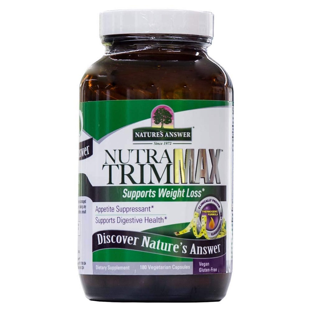 Nature's Answer Nutra Trim Max Vegetarian Capsules For Weight Management, Pack of 180’s