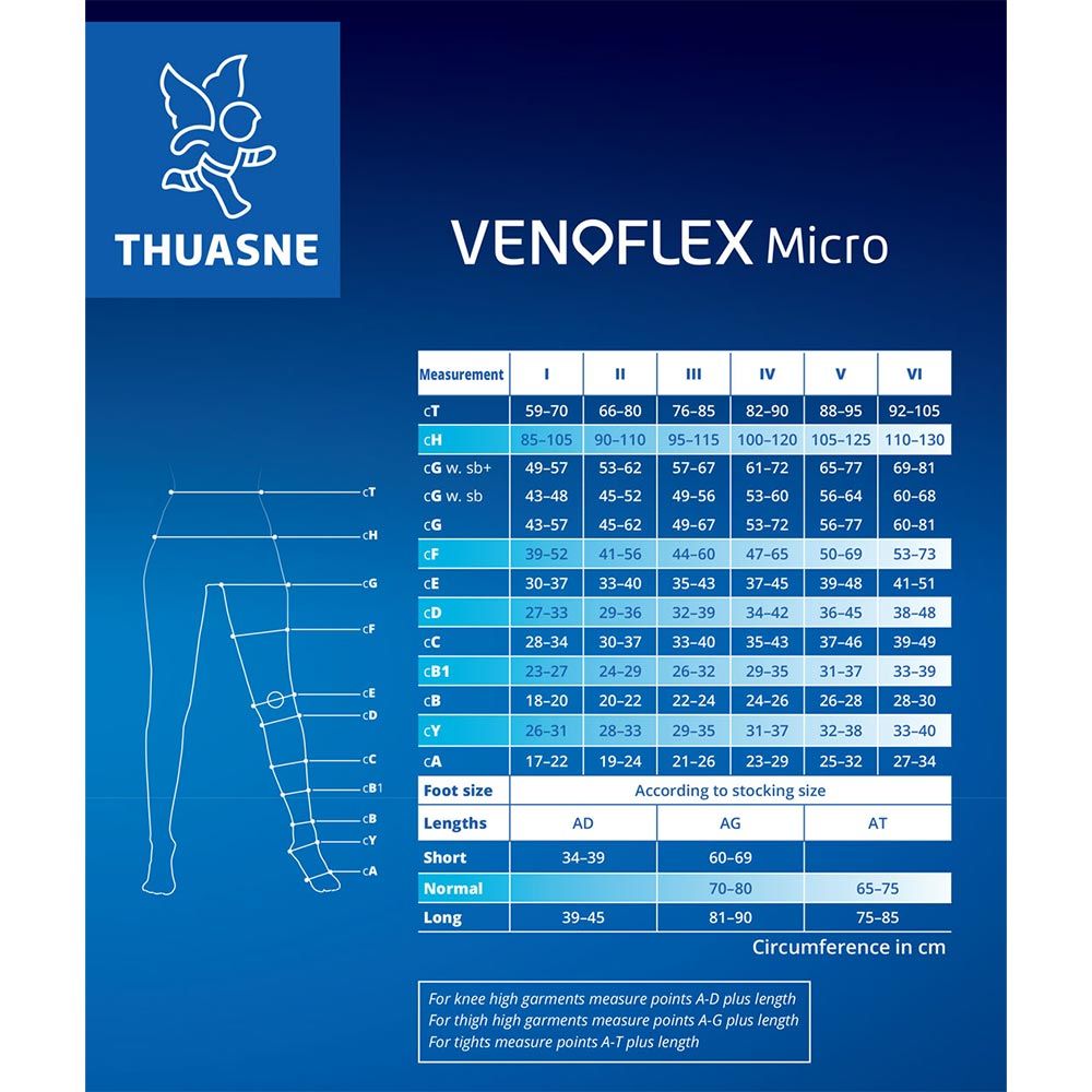 Thuasne Venoflex Micro Tights CT Normal Black S1 30025