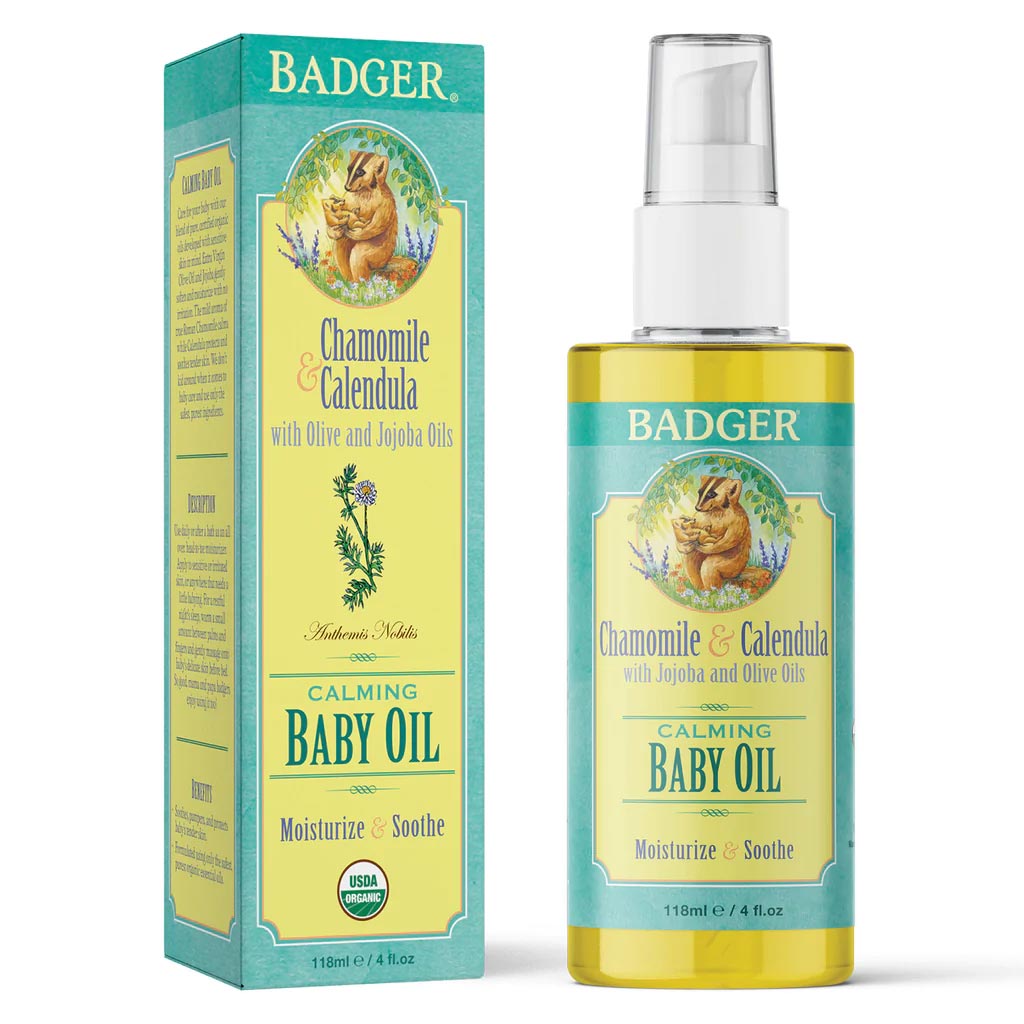 Badger Calming Baby Oil 118 mL