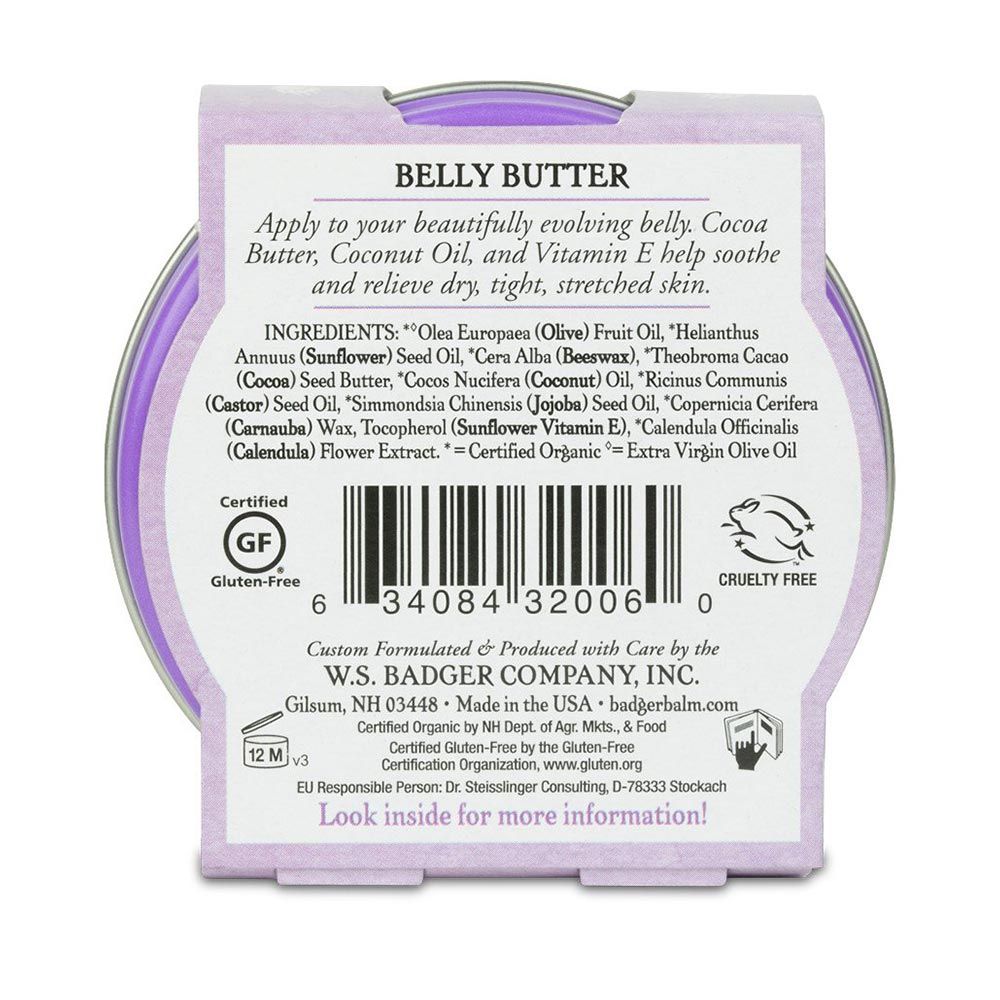 Badger Organic Belly Butter 56 g