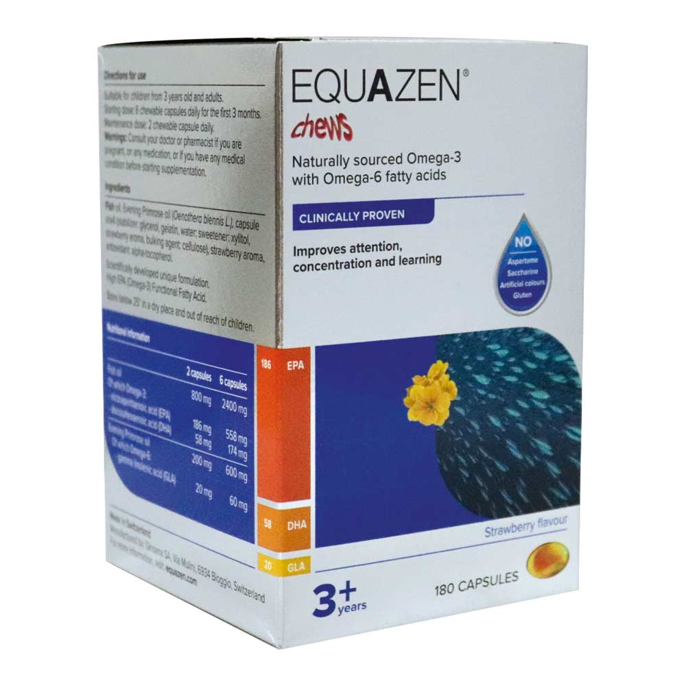 Equazen® Omega-3 & Omega-6 Fatty Acids for 3+ Years Chewables 180's
