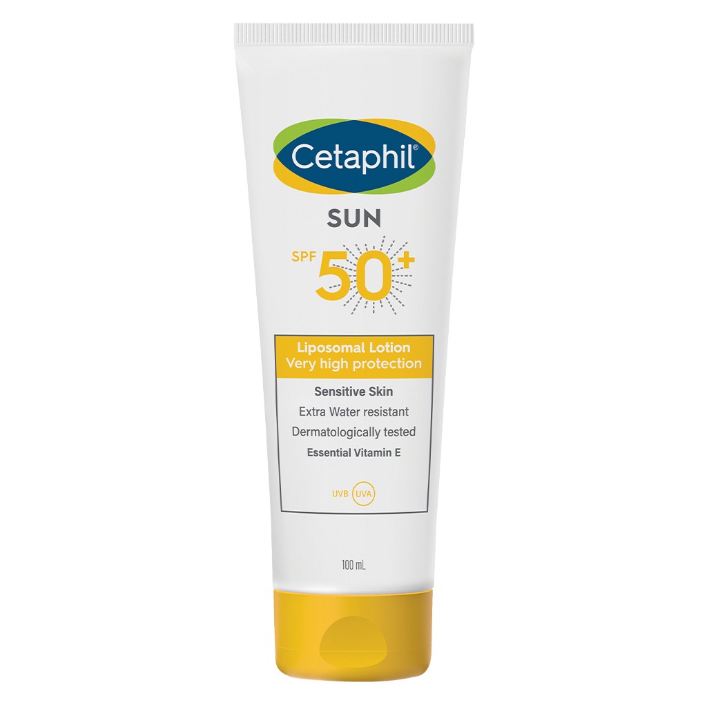 Cetaphil Sun Liposomal Lotion SPF 50+ Moisturizing Sunscreen For Face & Body With Sensitive Skin, Unscented 100ml