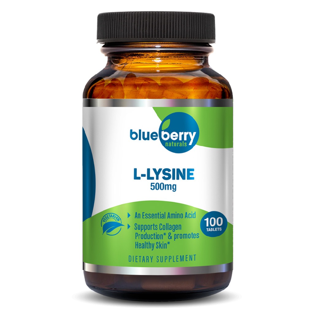 Blueberry Naturals L-Lysine 500mg Tablet 100's