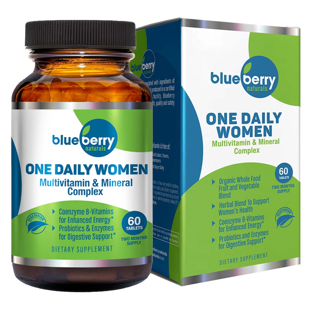 Blueberry Naturals One Daily Women Tablets With Multivitamin & Mineral Complex, Pack of 60's