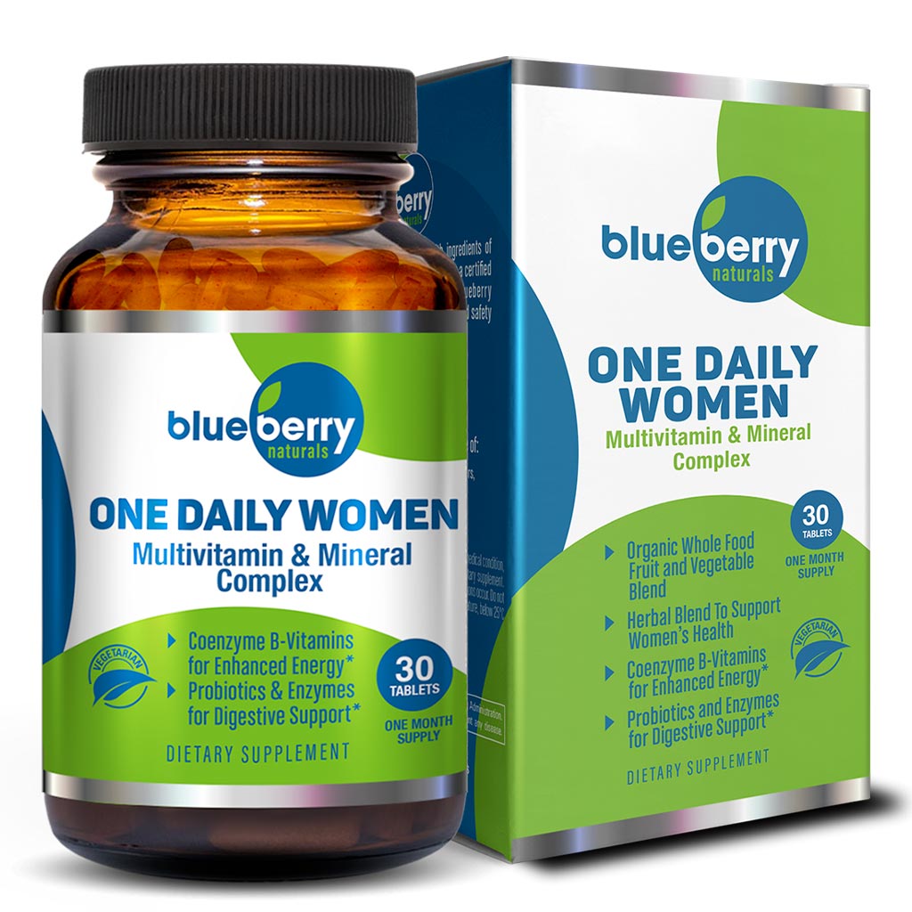 Blueberry Naturals One Daily Women Tablets With Multivitamin & Mineral Complex, Pack of 30's 