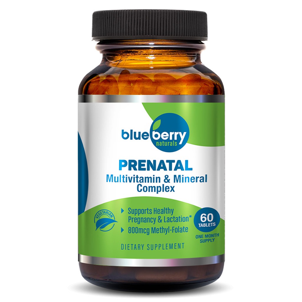 Blueberry Naturals Prenatal Tablets, Pack of 60's