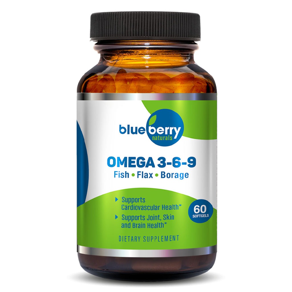 Blueberry Naturals Omega 3-6-9 Softgels 60's