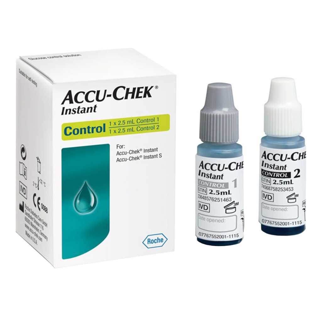 Accu-Chek Instant Blood Sugar Control 1 & 2 Solution 2.5 mL