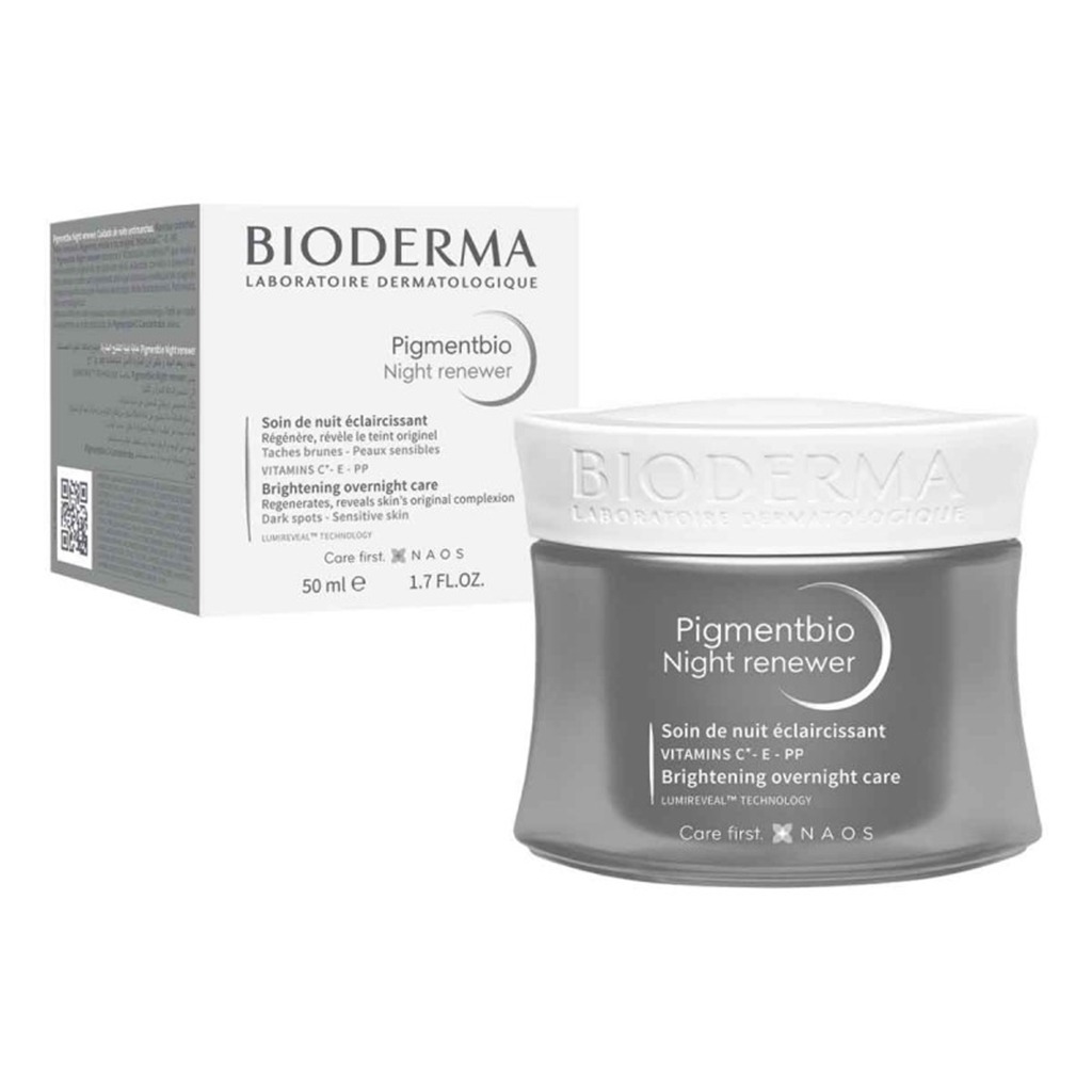 Bioderma Pigmentbio Night Renewer Brightening Overnight Skin Cream For Hyperpigmented Skin 50 mL