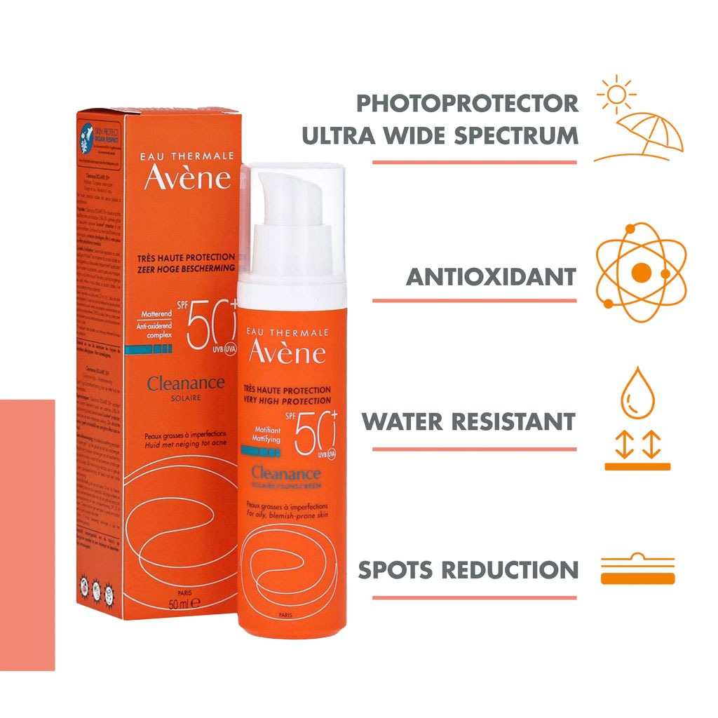 Avene Cleanance SPF50 High Protection Sunscreen Cream 50ml