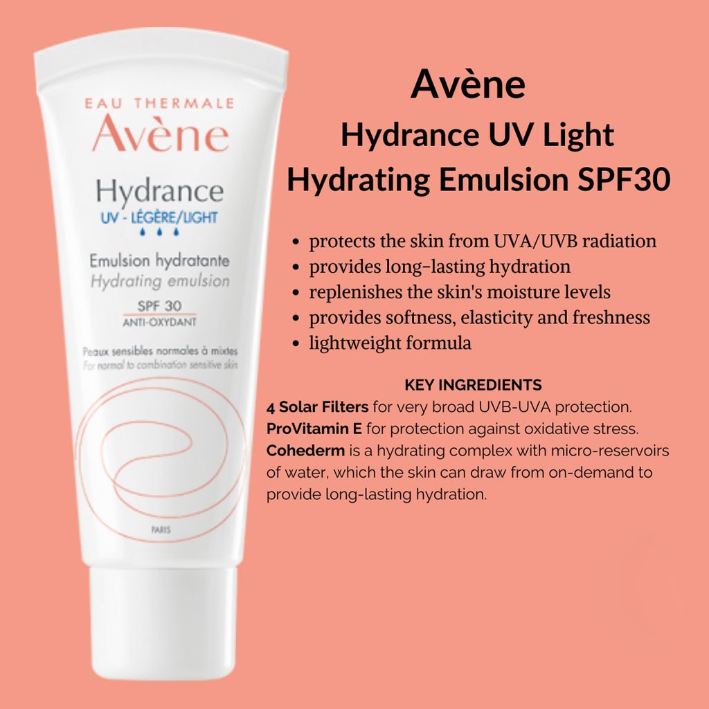 Avene Hydrance Optimal SPF30 Light Hydrating Emulsion 40ml