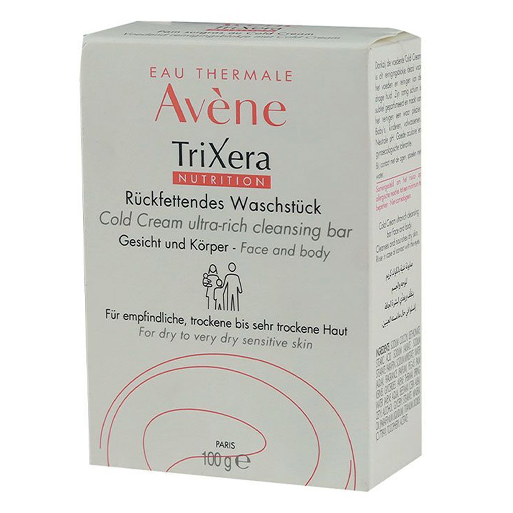 Avene Trixera Cold Cream Cleansing Soap Bar 100 g