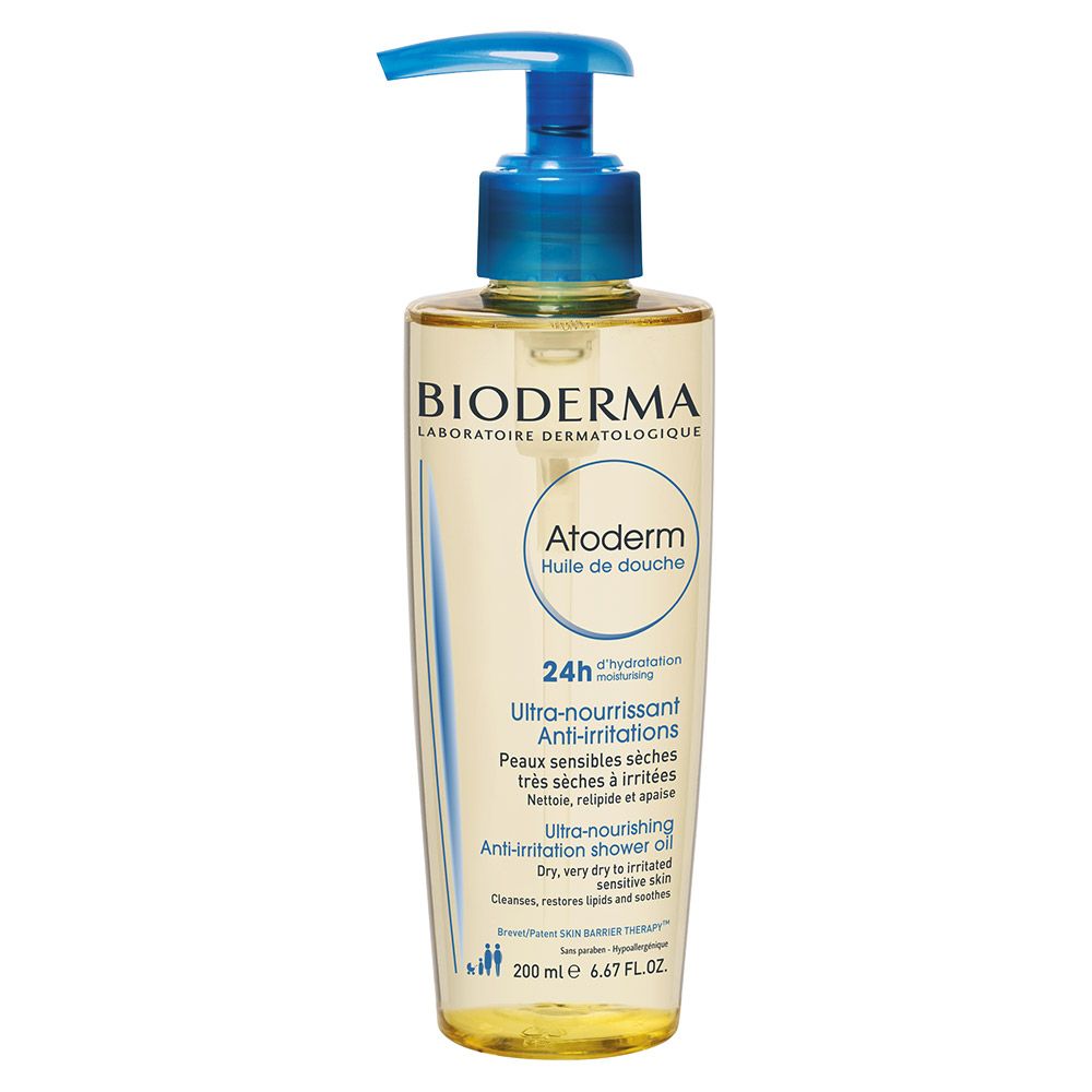 Bioderma Atoderm Nourishing Anti irritation Shower Oil For Irritated And Dry Sensitive Skin 200ml
