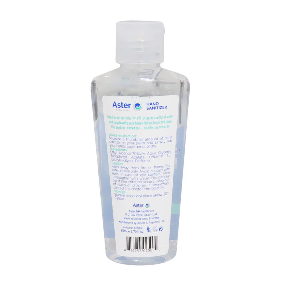 Aster Instant Hand Sanitizer 80 mL