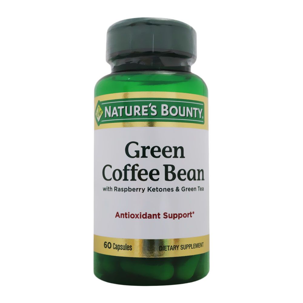 Nature's Bounty Green Coffee Bean with Raspberry Ketone and Green Tea Capsules 60'
