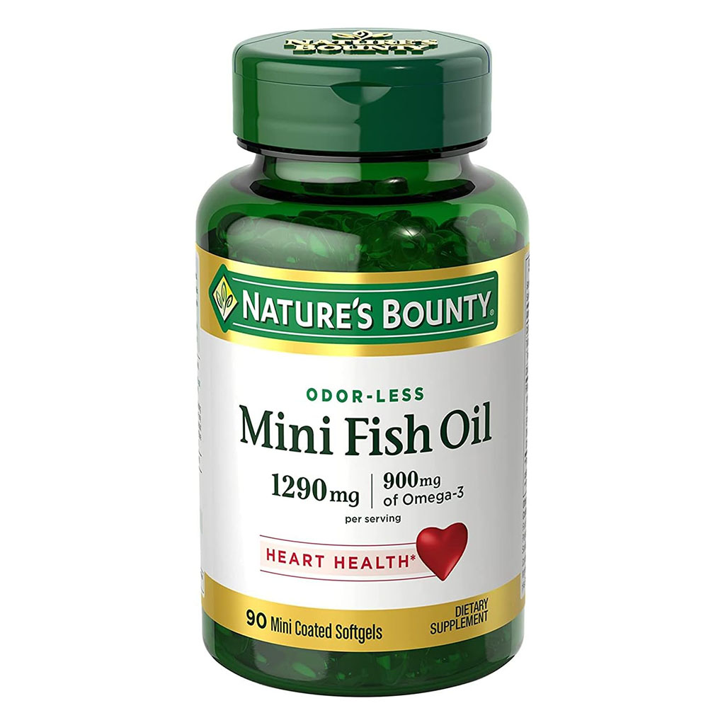 Nature's Bounty Odorless Mini Fish Oil 1290 mg Softgels 90's