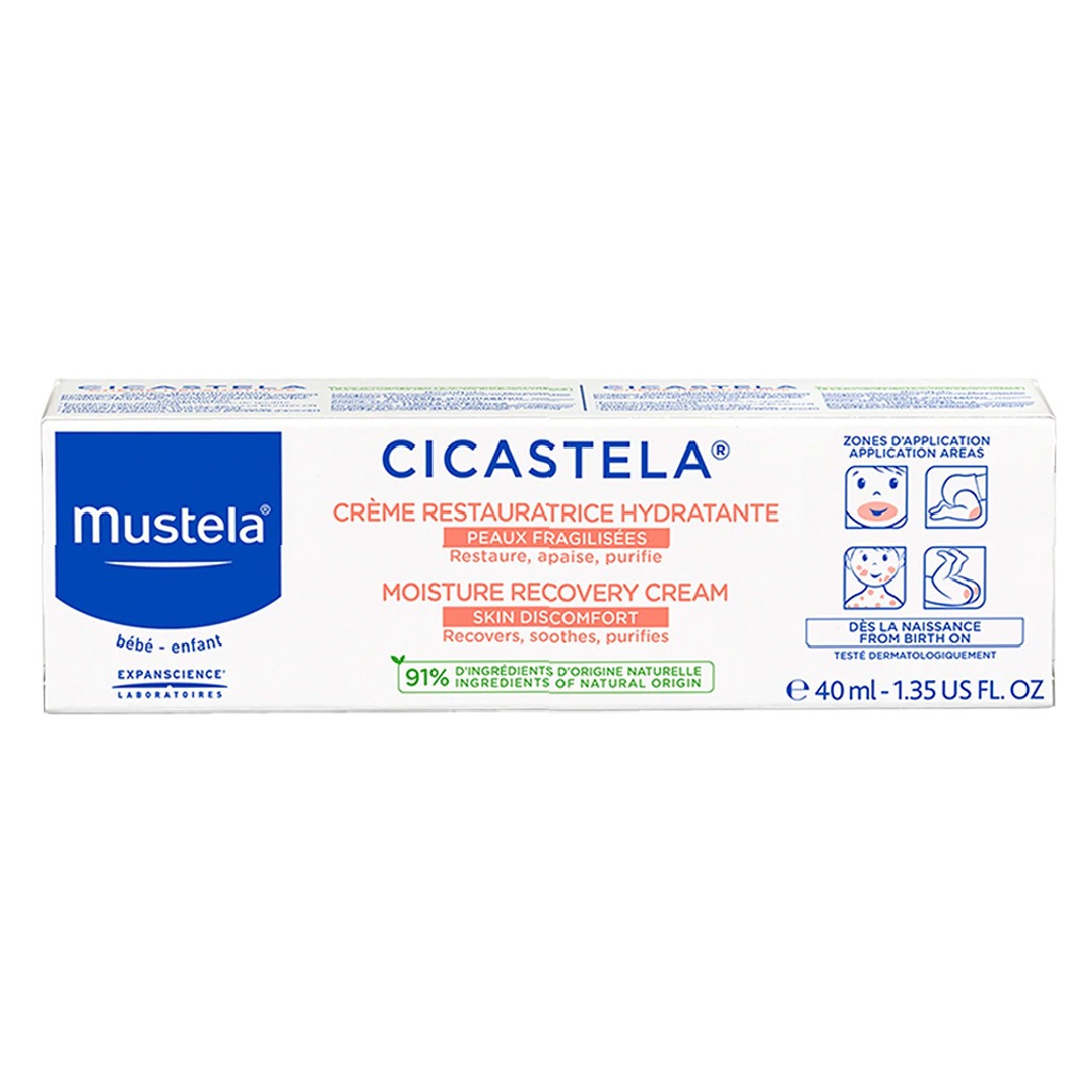 Mustela Baby Cicastela Moisture Recovery Cream For Skin Discomfort 40ml