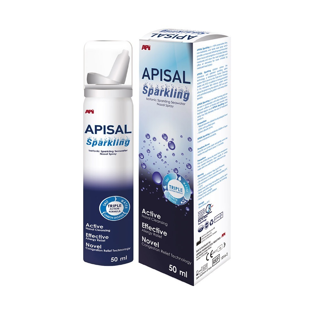 Apisal Isotonic Sparkling 0.9% Nasal Spray 50 mL