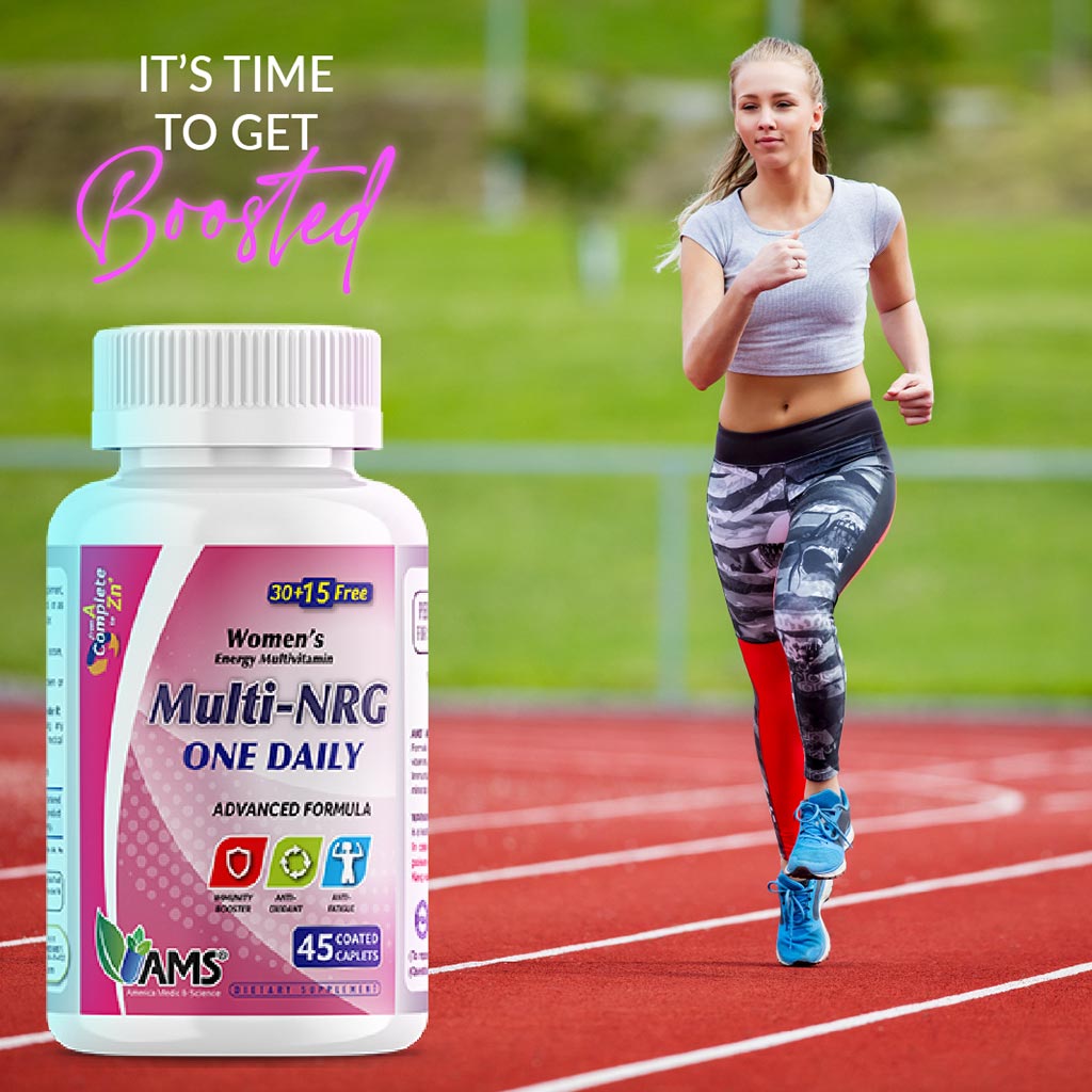 AMS Multi-NRG Women's Energy Multivitamin Coated Tablets 45's
